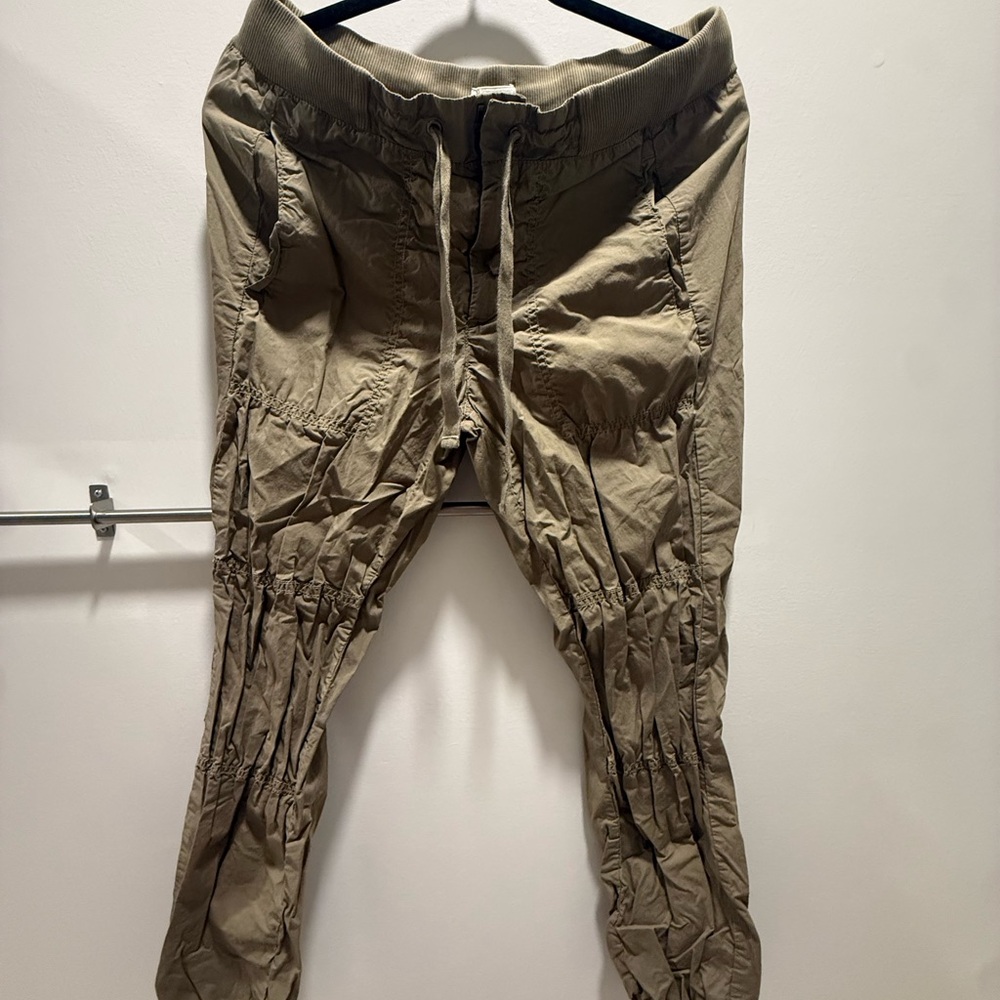 Lou & Grey Olive Green women’s Jogger Pants with Drawstring